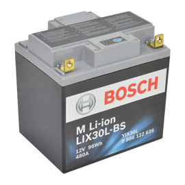 Bosch MC Lithiumbatteri LIX30LBS 12volt 8Ah +pol til høyre